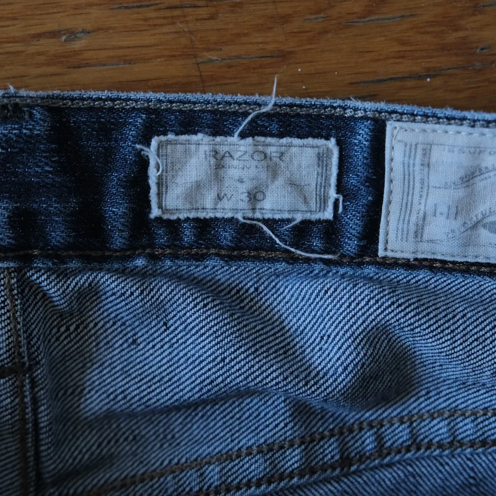 AllSaints Razor Jeans Mens Blue Dark Wash Skinny Fit Indie Sleaze W30 Slim Style